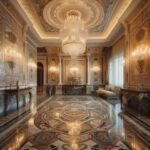 Royale Marble Inlay Floor and Walls