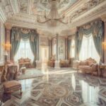 Royale Marble Inlay Floor and Walls